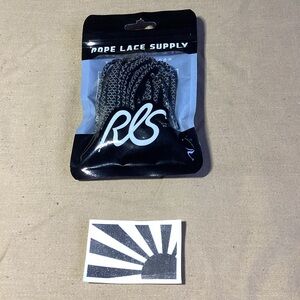 Rope Lace Supply Flat 3M Black 42 inch